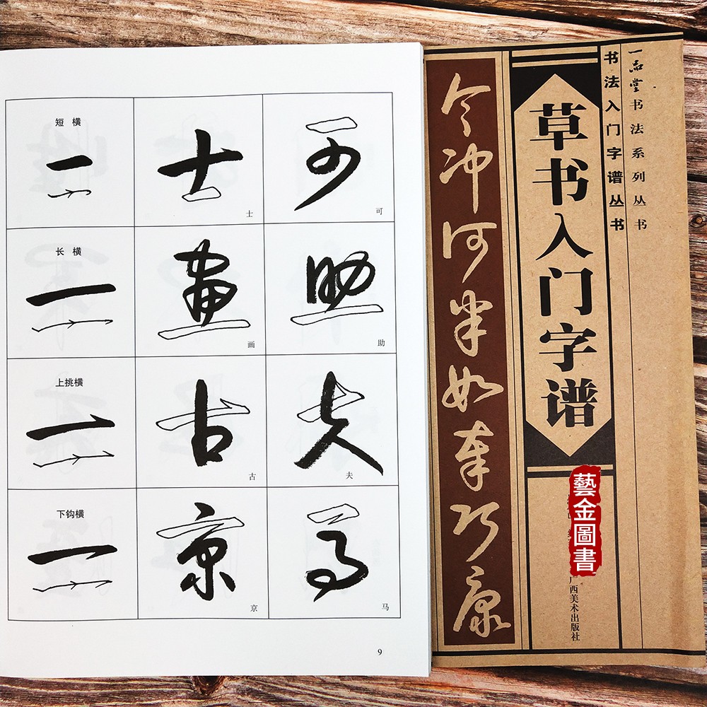 草书入门正版现货字谱卢定山毛笔教程字帖书法书法