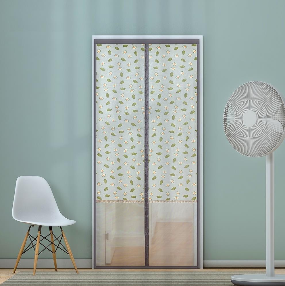 磁性防蝇客厅厨房阳台防蚊门帘打孔纱网日式门帘