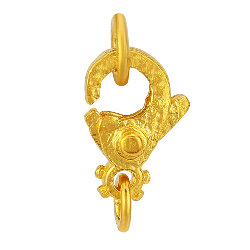 古法手工黄金扣头足金老金尾扣手链连接项链其他