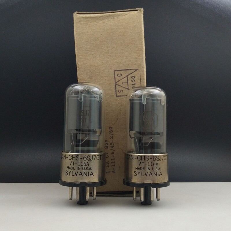 40年代铁座全新美国喜万年6sj7vt1166j8p5693717a电子管