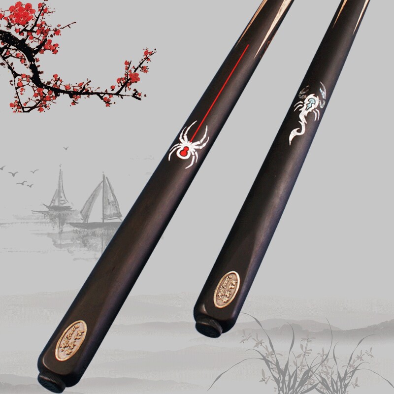 球杆皮尔力正品梅斯禅师百战战台小头中式斯诺克台球杆