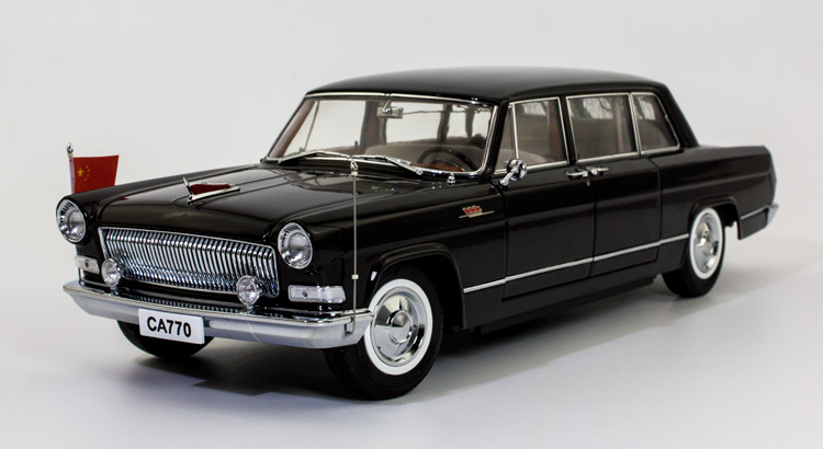 世纪龙原厂红旗ca770硬顶国宾检阅轿车静态仿真车模