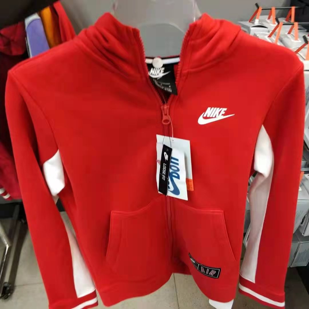 NIKE耐克男女大童运动外套休闲保暖连帽夹克CN6115-657-010