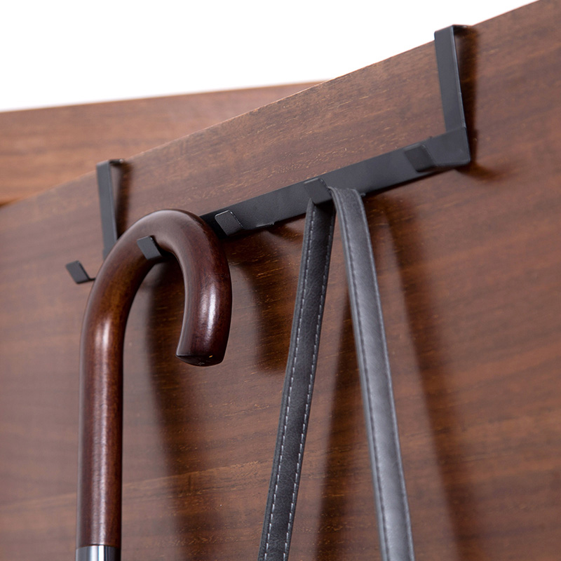 新疆包邮厨房不锈钢铁艺门后挂钩钩子免钉衣帽挂钩