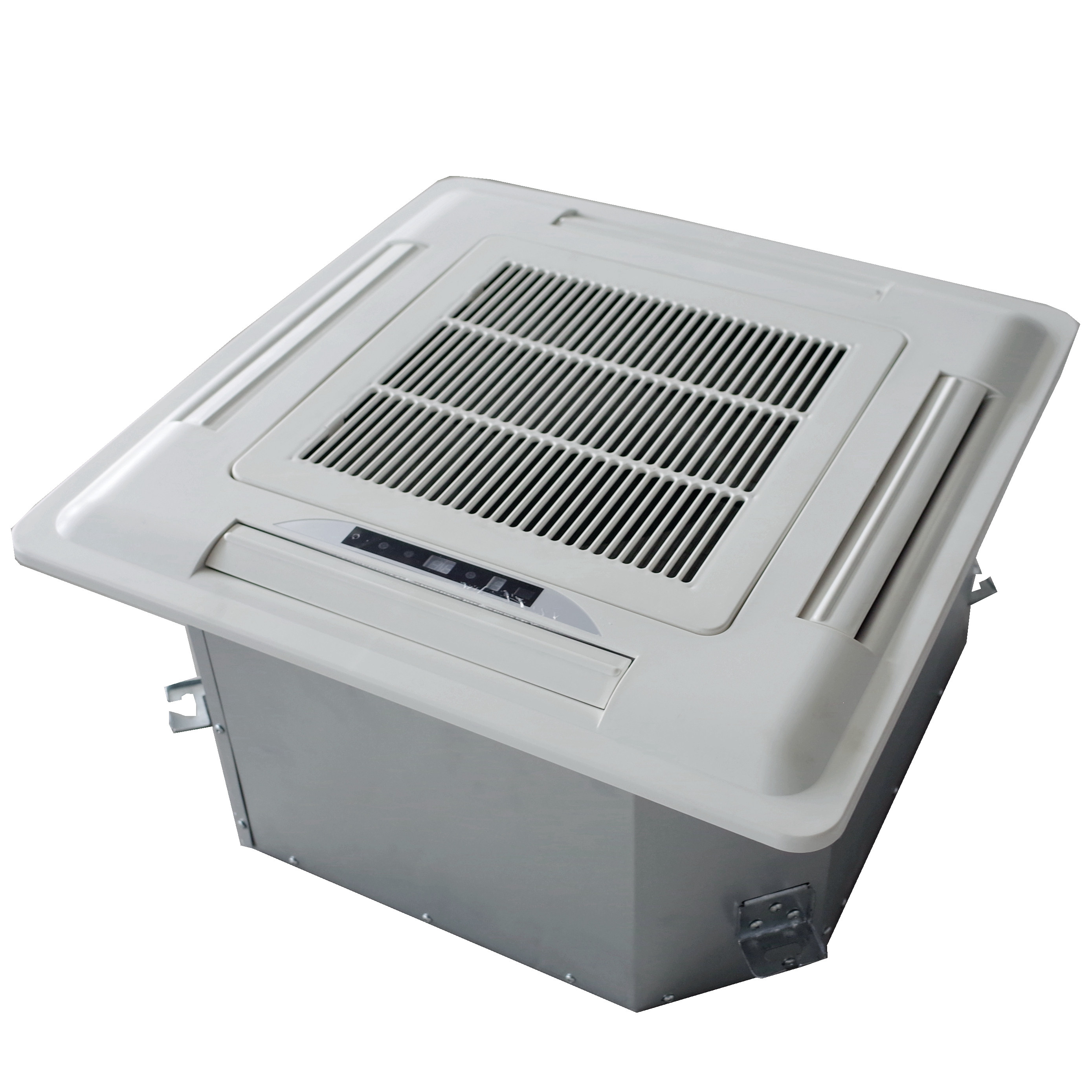 风机盘管卡式天花机嵌入式吊顶四面出风水暖水冷空调室内新风系统