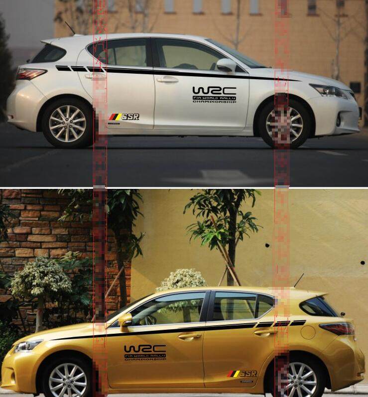 ct200h适用于leuxs雷克萨斯车贴车身腰线拉花esis汽车装饰贴