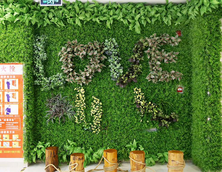 绿植墙仿真植物草皮墙装饰室内背景花墙面绿色壁挂塑料假草坪门头