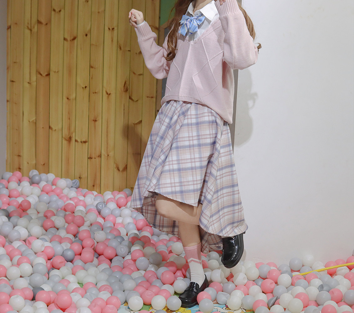 格裙温眠不规则猫萌原创正版jk制服半身裙