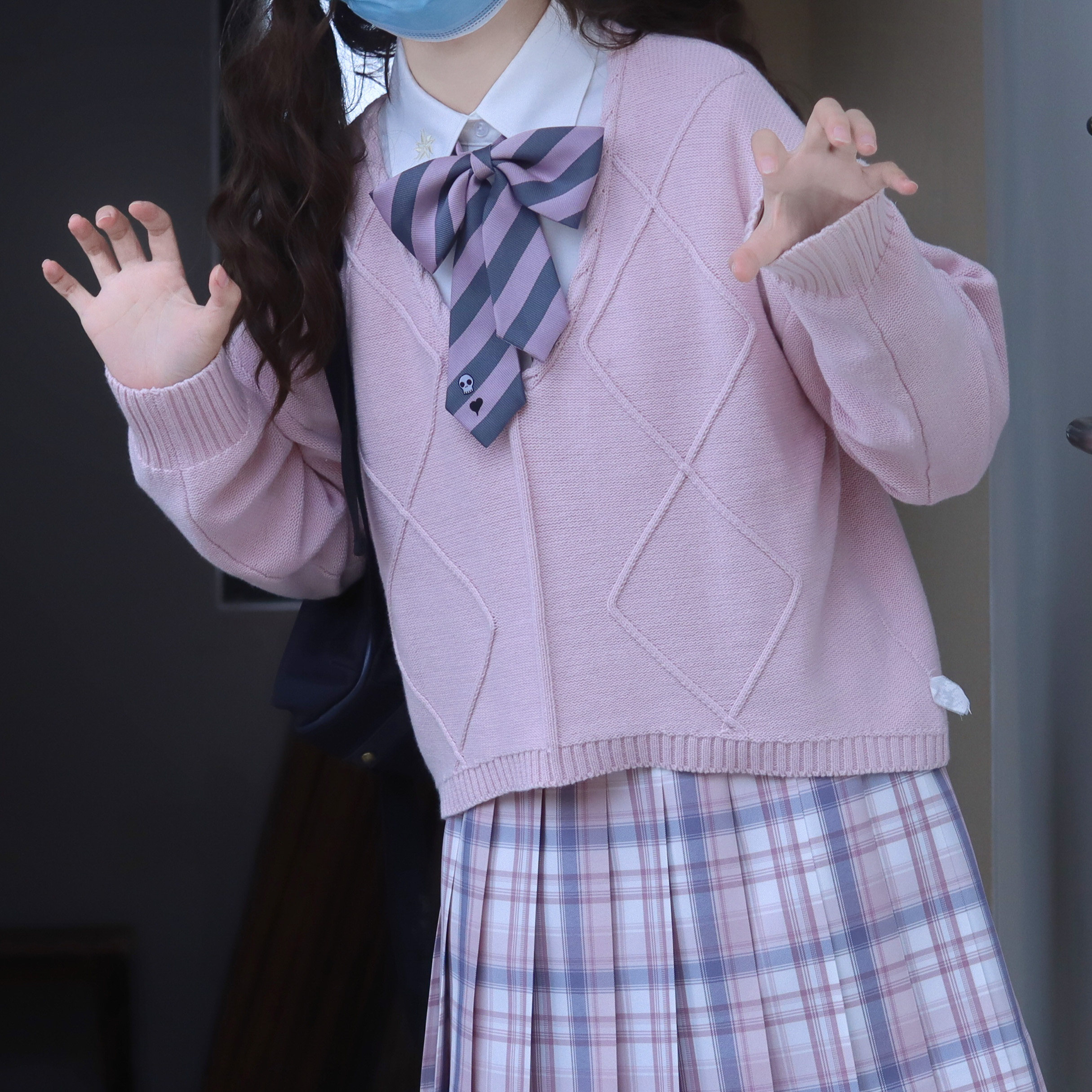 温眠毛衣猫萌原创正版jk秋冬宽松新款上衣衬衫