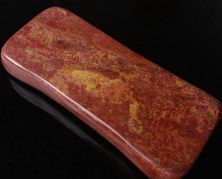 枕头红砭石一物一图泗滨砭石正宗山东富贵正品品包按摩靠垫