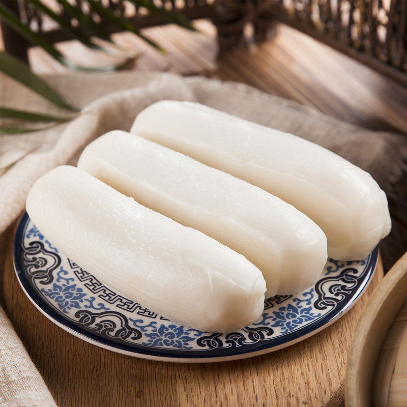 年糕三江宁波特产水磨新鲜做白米糕手工条圆年糕