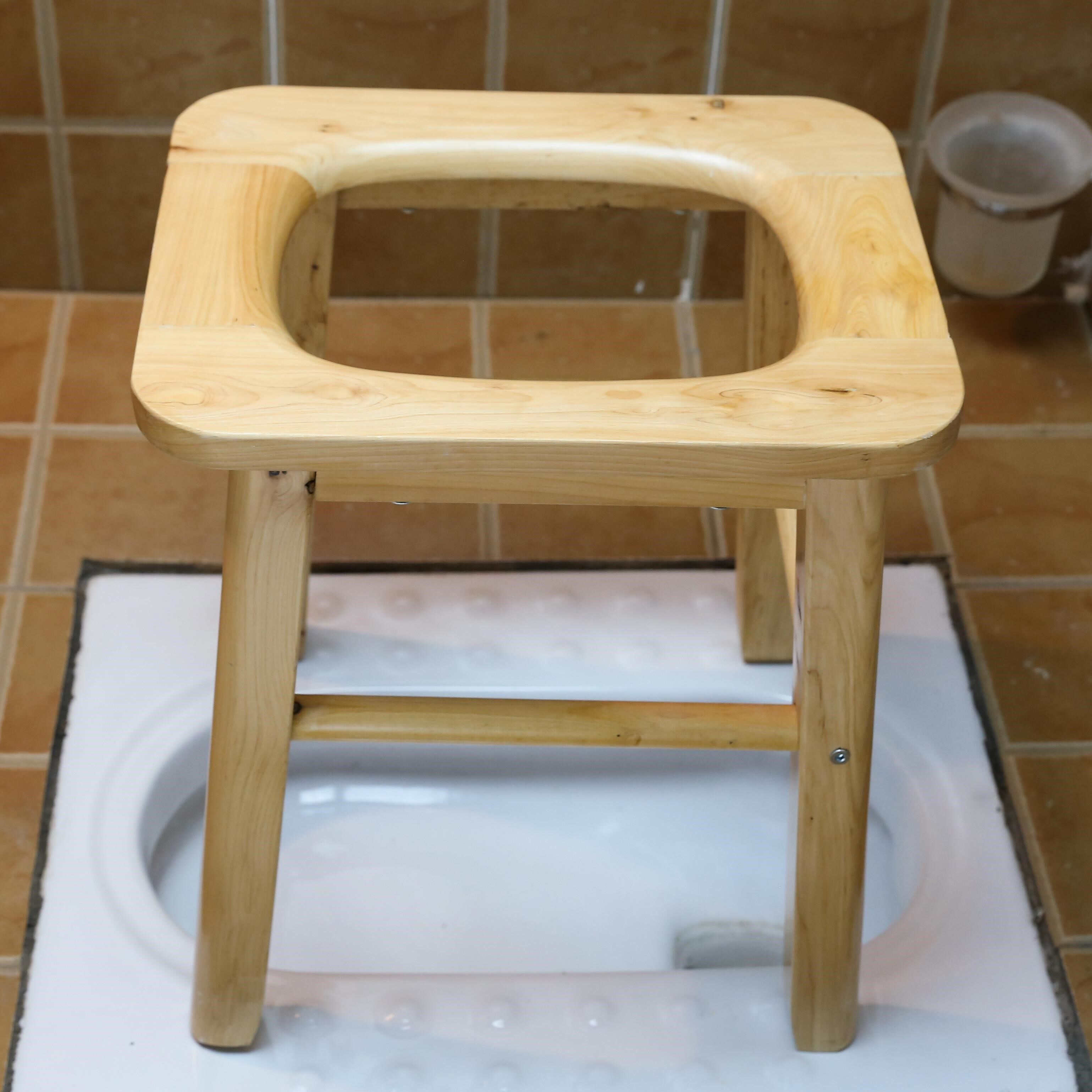 实木老年人上厕所坐便椅孕妇马桶拉屎凳子家用折叠护理座椅子产后