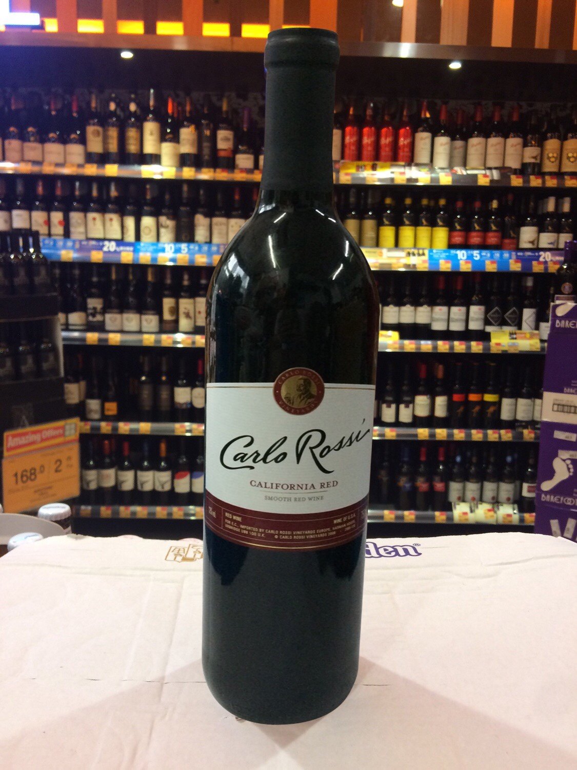 红酒美国原装进口加州乐事香港双杯柔顺红葡萄酒750ml干红静态葡萄酒