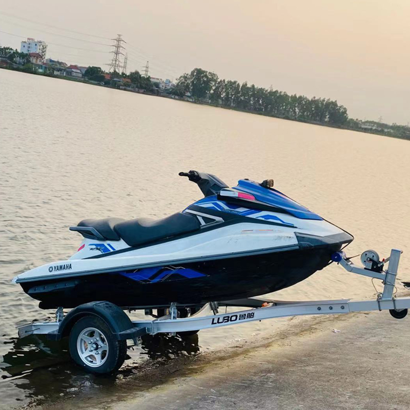 鲁舶拖船架摩托艇拖车船用拖车快艇冲锋舟拖车铝合金拖架船用