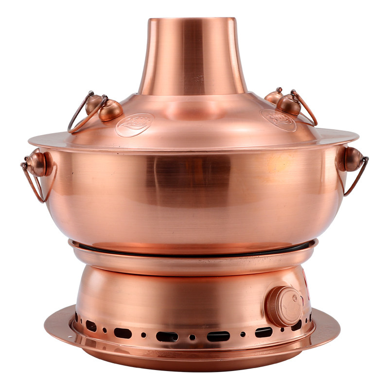 火锅加厚饭店特色木炭炭电两用不锈钢老式涮羊肉火锅