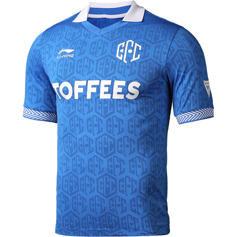 lining李宁足球服晶蓝色上衣比赛赛球纪念aayq3271足球服