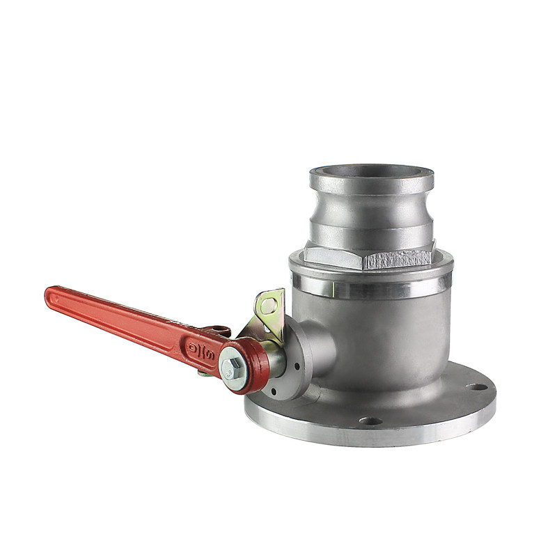 球阀法兰3寸dn80单向铝合金油罐车卸油口加油站配件球阀