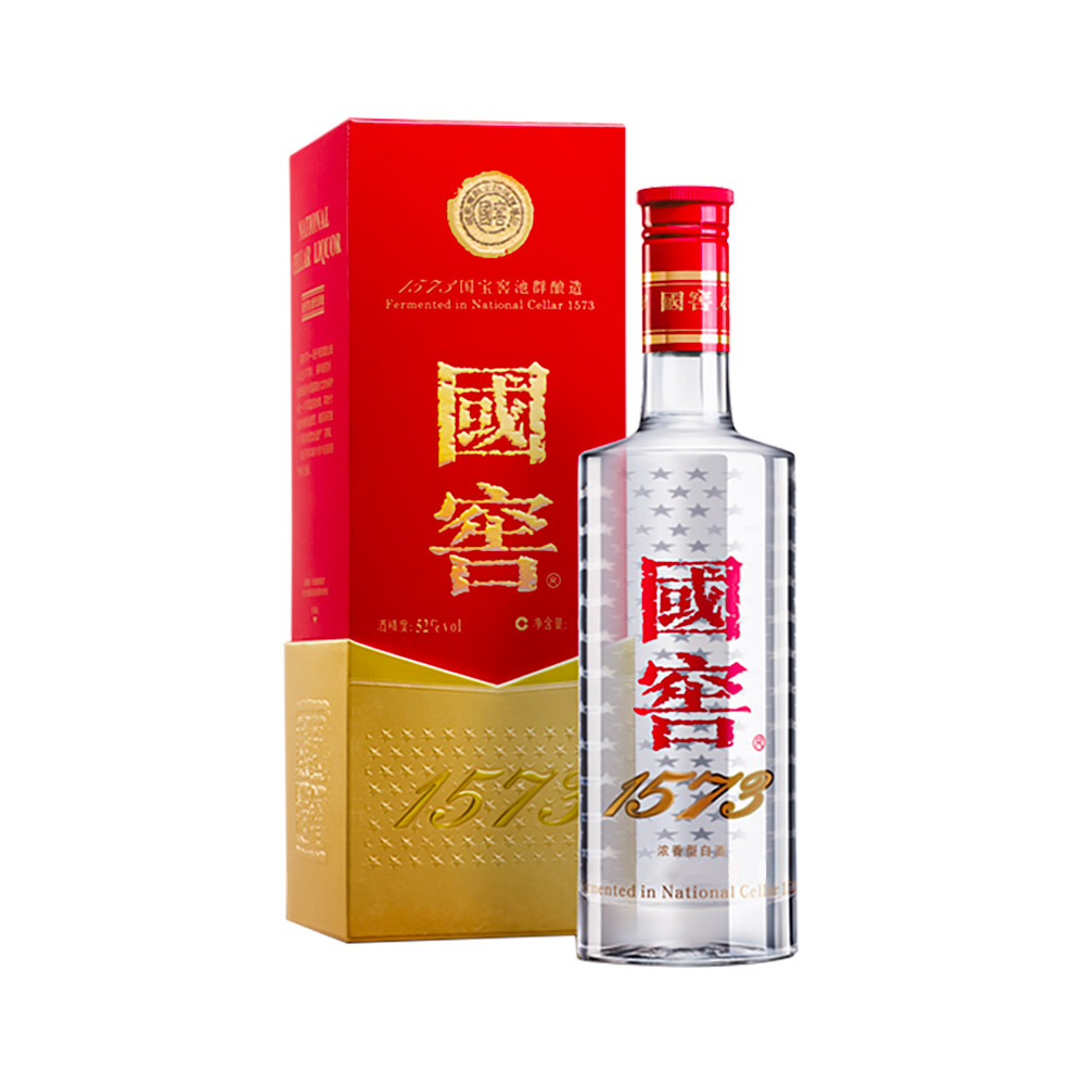 泸州老窖国窖1573浓香香型白酒52度375ml出口国产白酒