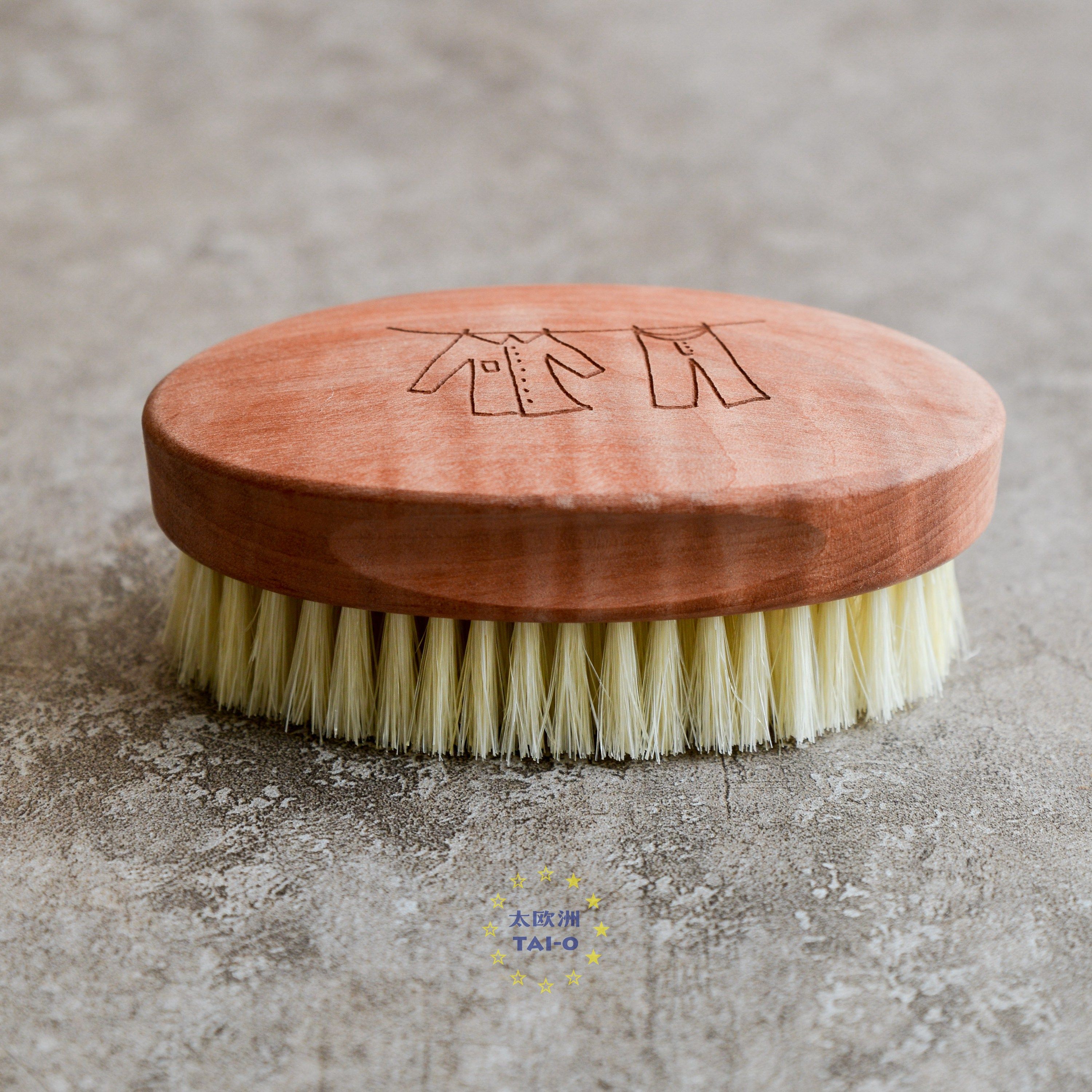 redecker洗衣衣刷衬衫衣领天然鬃毛木柄柔韧清洁衣物刷