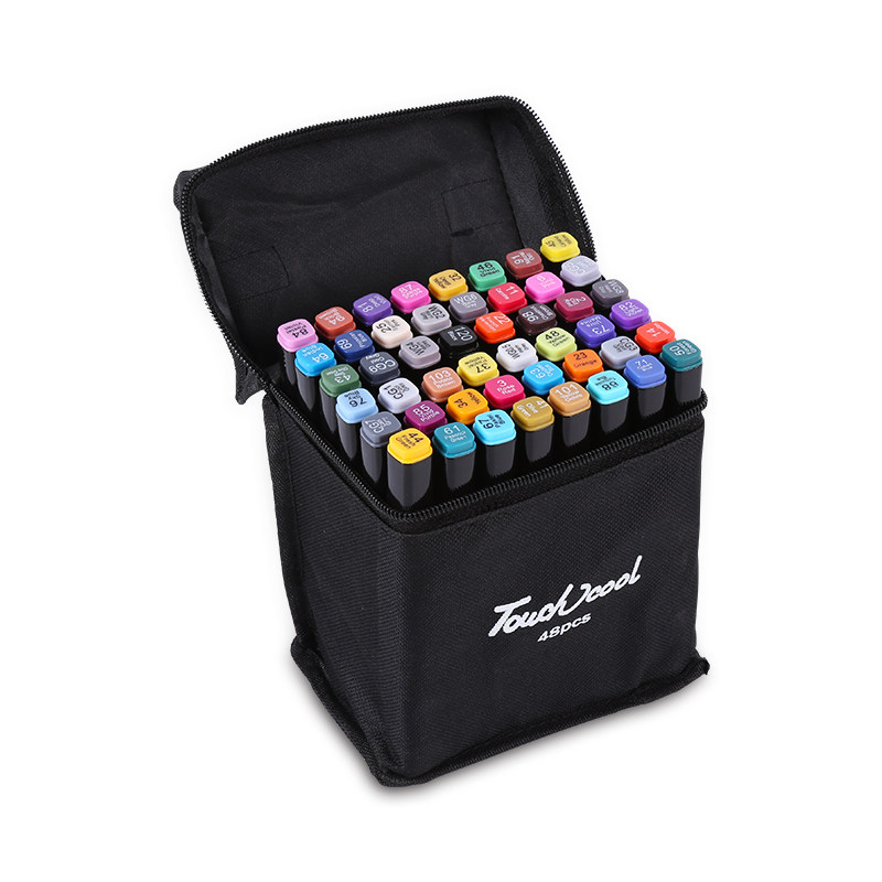 正品包邮黑杆touchcool三代24/30/40/60/80色马克笔套装学生手绘