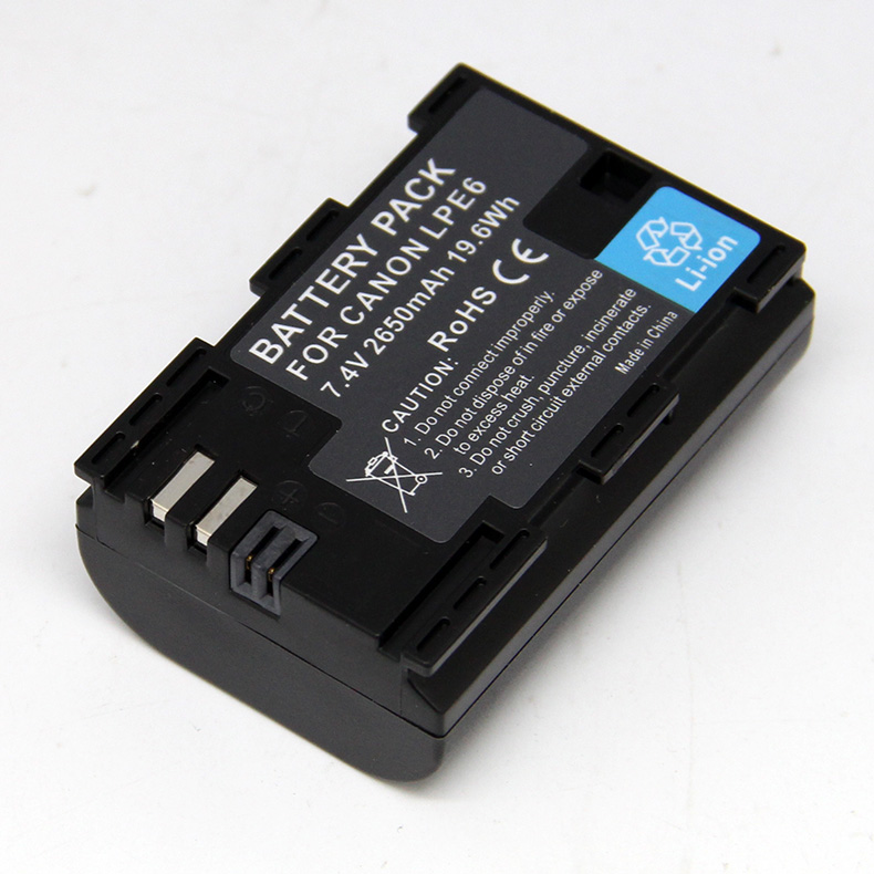 电池大容量lpe6适用佳能5d4相机5d35d25ds数码相机电池