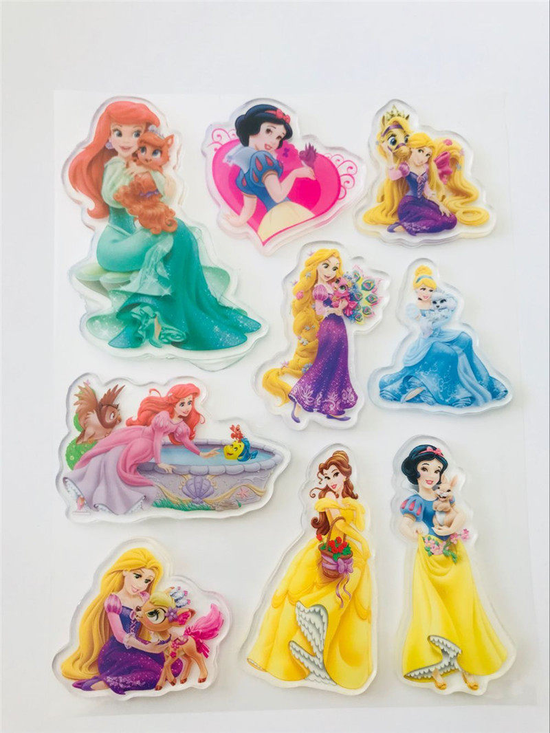 儿童玻璃窗纸包贴纸公主果冻粘贴装饰贴画立体贴纸