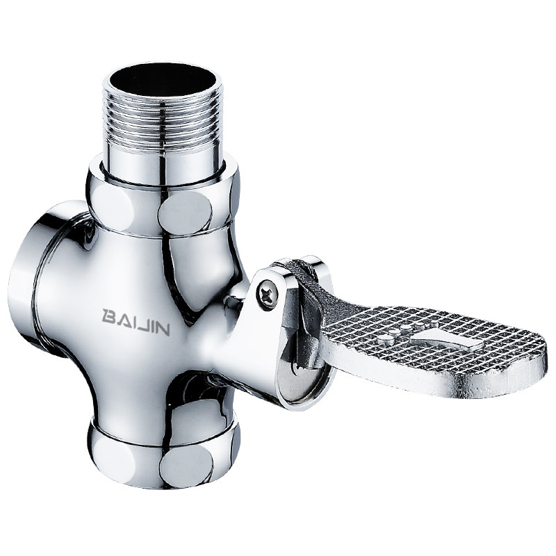 厕所脚踏脚踩脚踏式冲水便器冲洗阀开关大便便池普通冲水阀