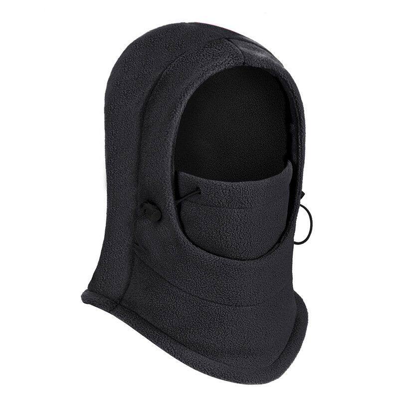 护耳帽子防寒头套运动帽套脖抓绒帽防风保暖运动帽