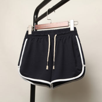 ແມ່ຍິງ Summer Korean Sports Shorts Loose High Waisted Slim Casual Shorts Large Outerwear Student Running Leg Hot Pants