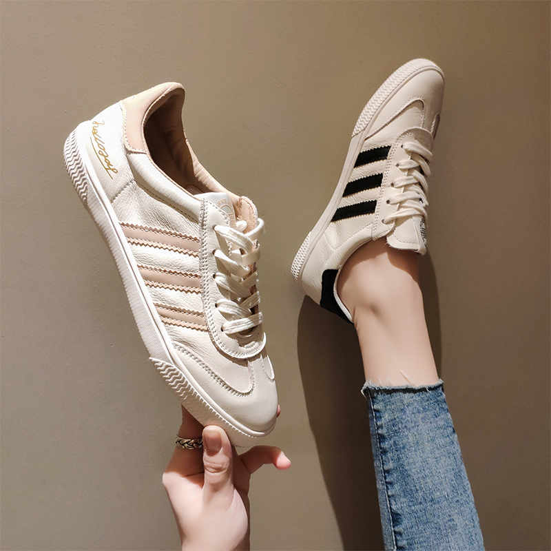 真皮小白鞋女软底舒适轻便百搭平底休闲鞋2021年春秋新款爆款板鞋