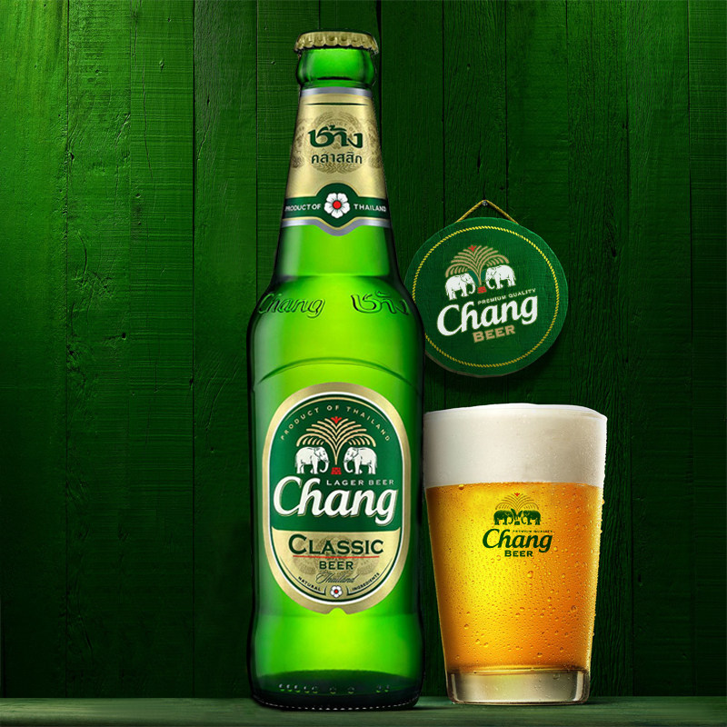 啤酒chang大象泰国原装进口双象泰象320ml24瓶整箱啤酒