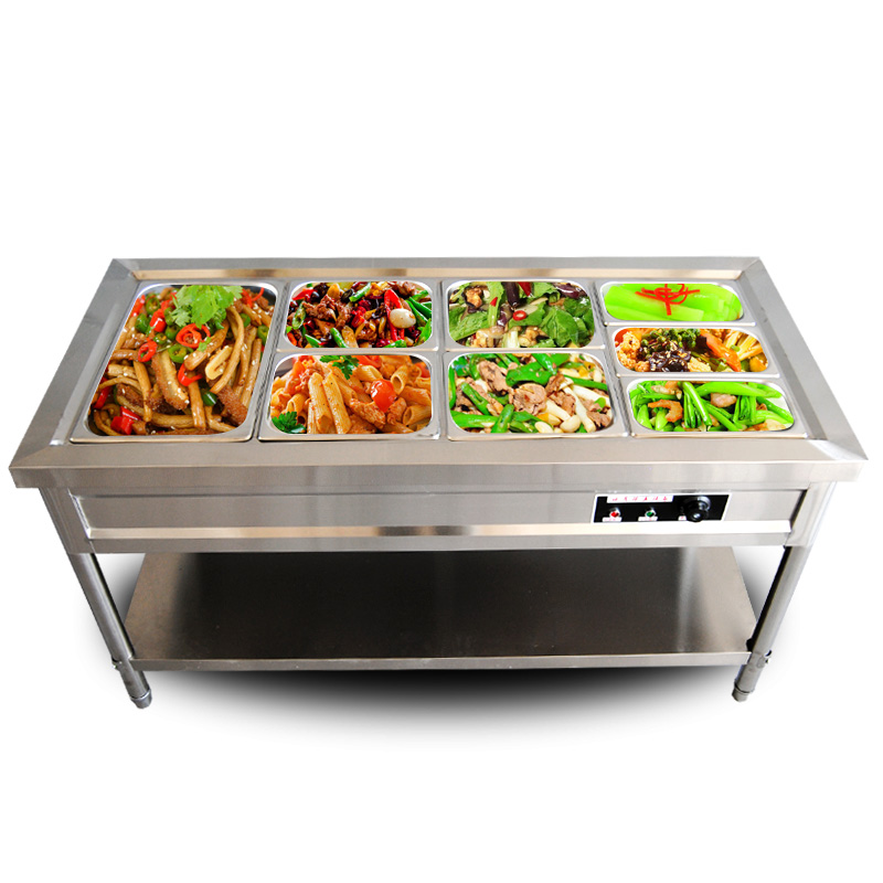 保温快餐商用立式温台售饭台食堂菜台不锈钢餐车其他商用厨电
