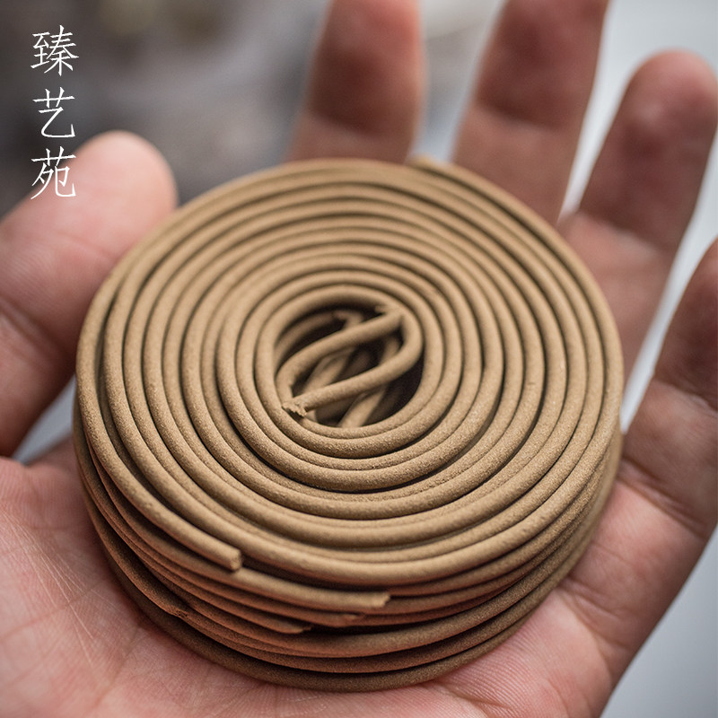 天然盘香供佛檀香家用室内净化空气崖柏纯艾草安神助眠薰香驱蚊香