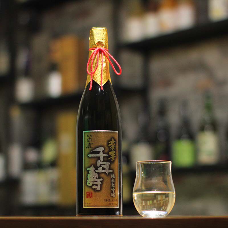 日本进口清酒黑松白鹿豪华华千年寿纯米大吟清酒