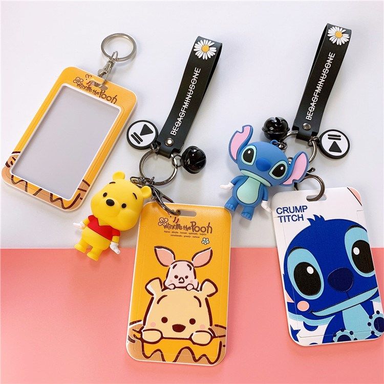 卡通可爱少女胸卡证件卡套工作证公交校园学生卡套