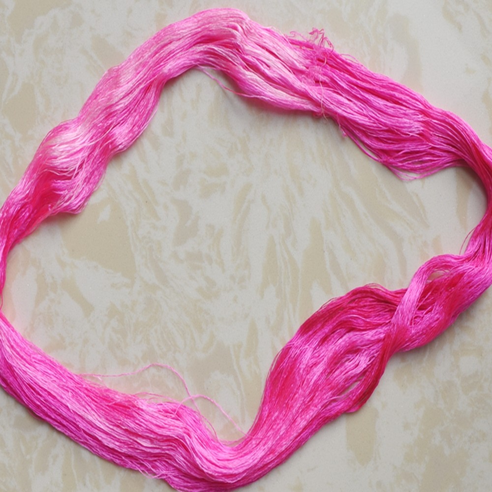 丝线苏绣线真桑蚕蚕丝渐变缠花手工刺绣线