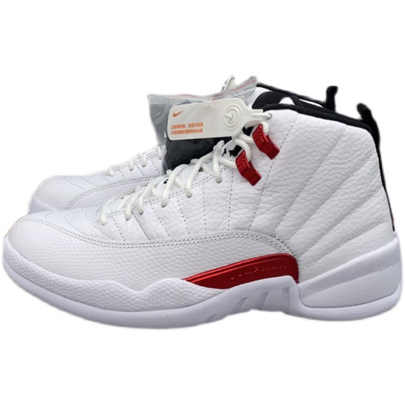 airjordanaj12白红金属芝加哥男子运动篮球球鞋篮球鞋