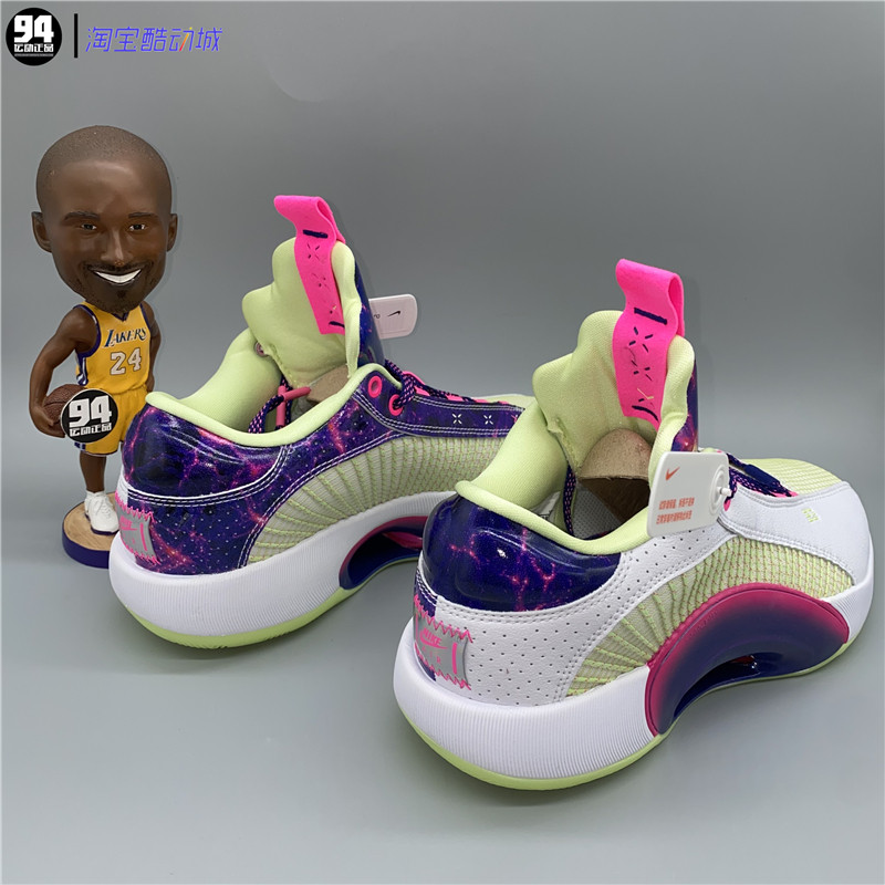 airjordanlowaj35低帮白紫东契pe实战篮球篮球鞋