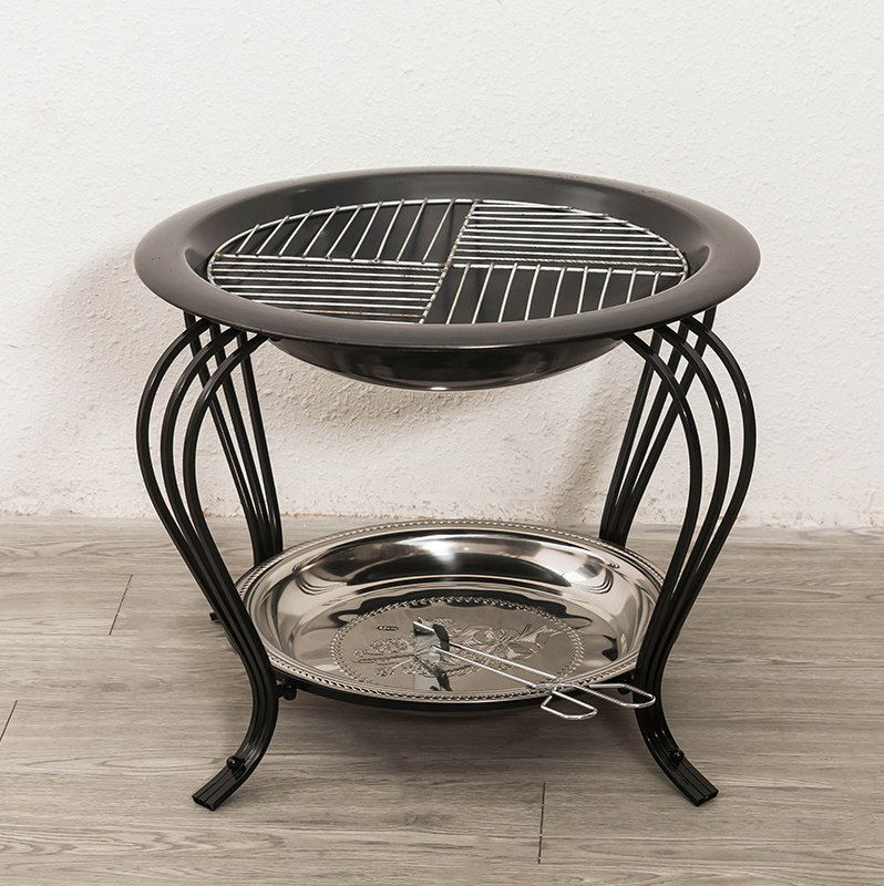 火盆取暖冬天暖火盆架铁艺火炉炉架婚庆立式烧烤炉