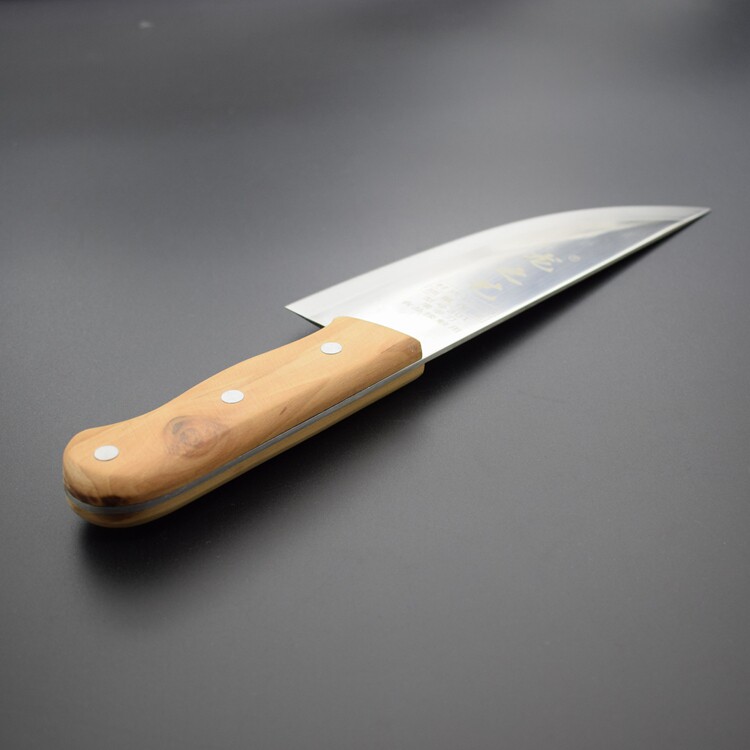 龙泉螭龙传统手工锻打单刃菜刀一体高锰钢斩切刀户外多功能切片刀