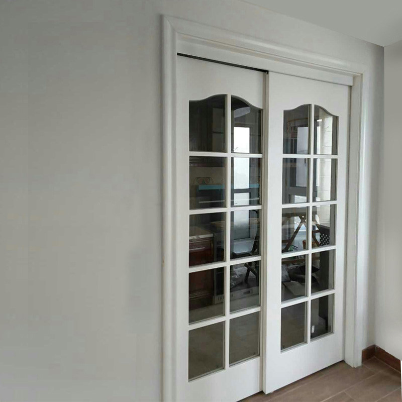 推拉门简爱匠星实木复合烤漆吊轨门玻璃门隐形洗手间卧室门