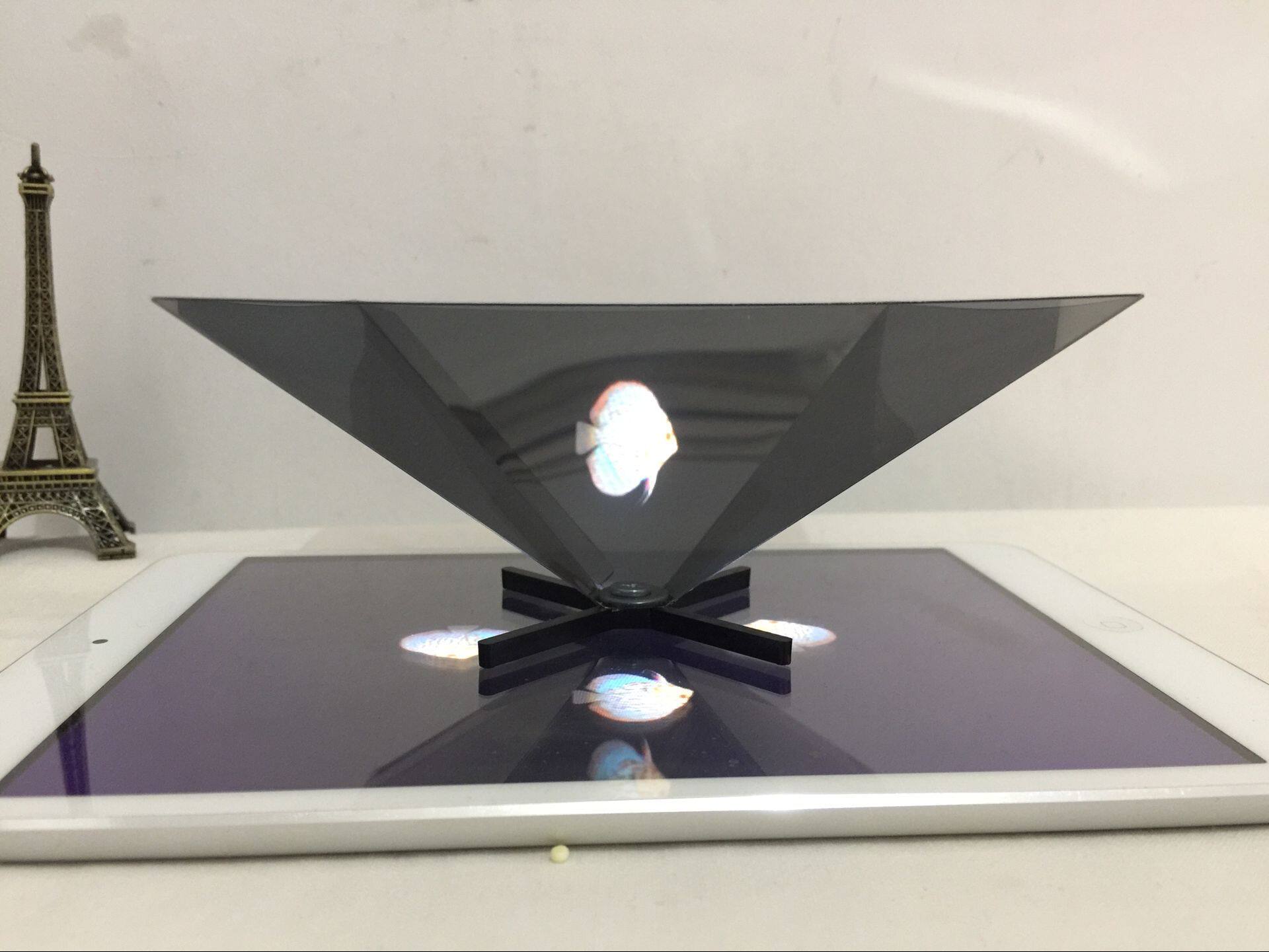 全息3d金字塔diy投影仪ipadipad投影裸眼幕布