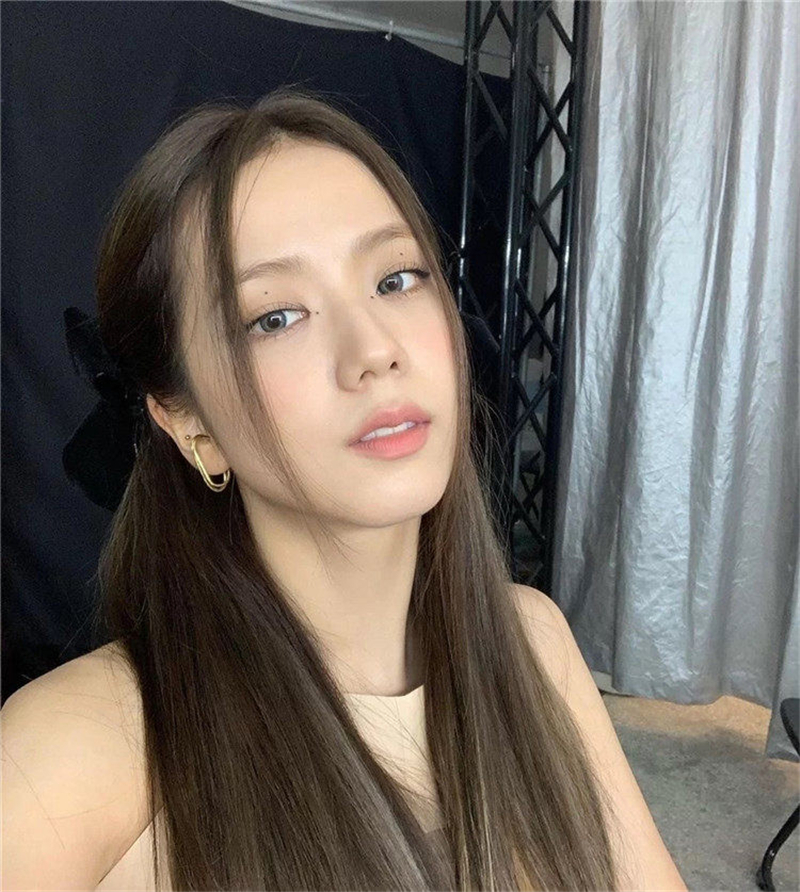 jisoo金智秀韩国秋冬丝绒蝴蝶结发夹边夹blackpink