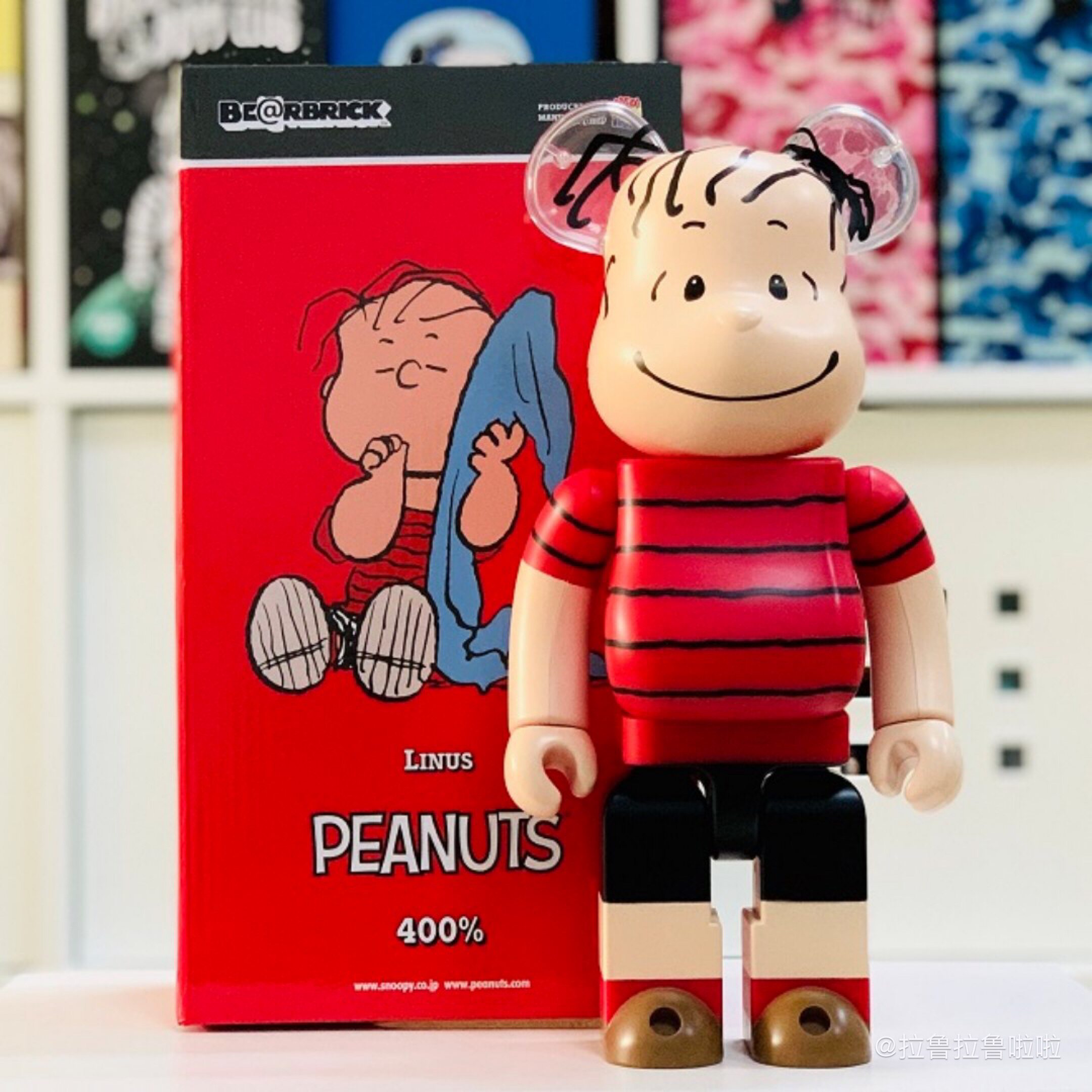 bearbrickpeanutslinus花生漫画莱纳斯史努比berbrick400潮玩盲盒