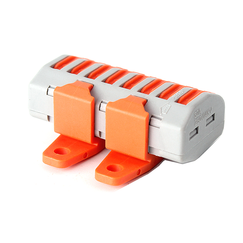 并联端子分线快速7出连接器固定八孔k218组合接线端子