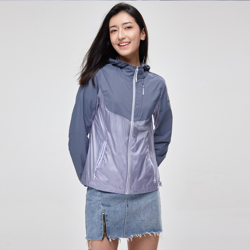 诺诗兰防晒衣女夏季2021新款户外冰丝防紫外线轻薄透气皮肤衣外套