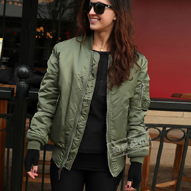 授权正品美国alpha阿尔法ma-1女装空军飞行员ma1夹克