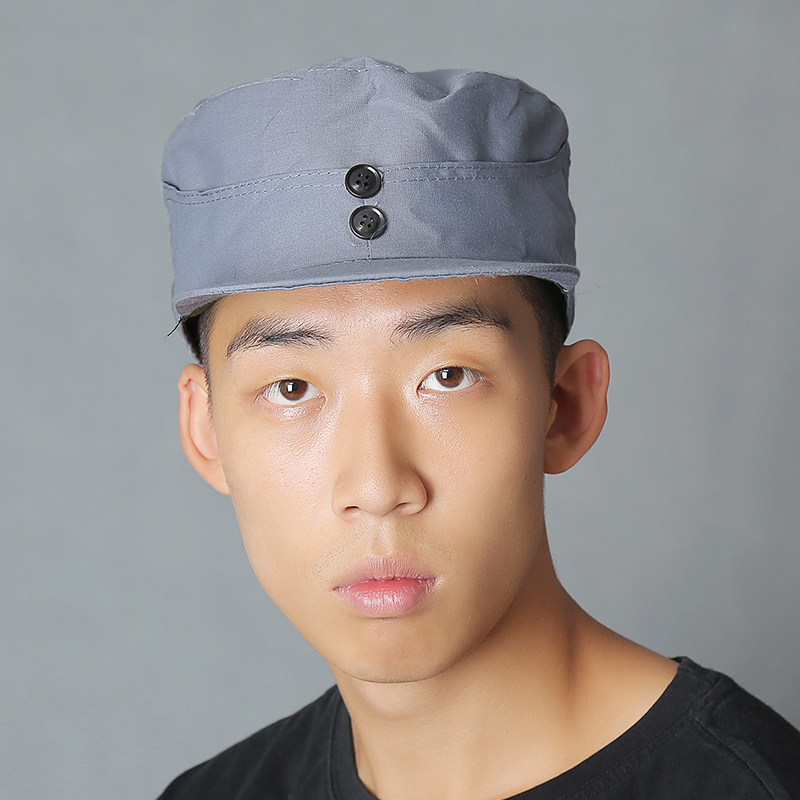 帽子解放老式绿军八路军新四军帽红卫兵八角知青帽子