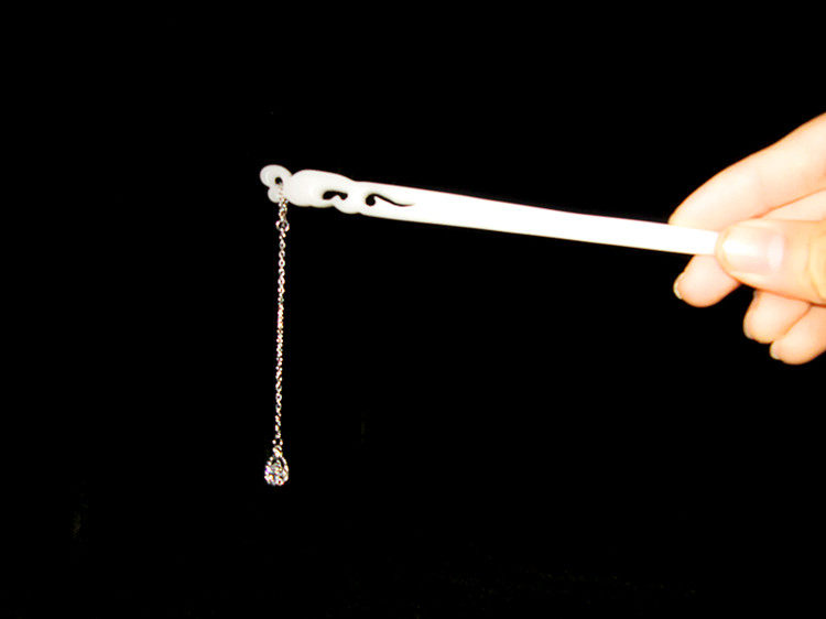 发簪唐砖同仿玉珠钗原创手工白玉古代汉服配饰发饰