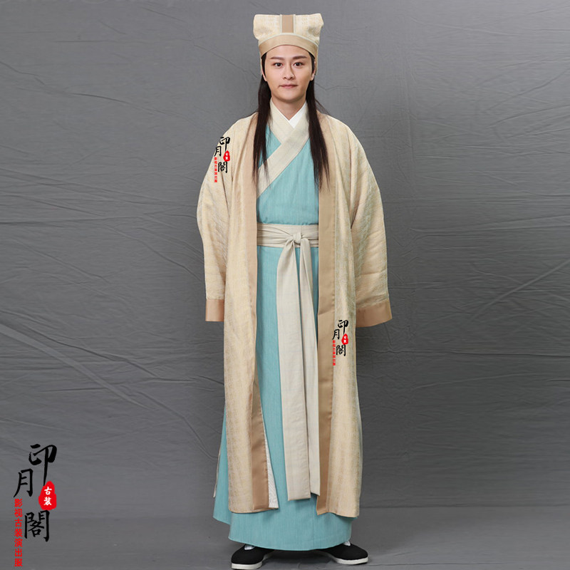 古装影视华佗扁鹊李时珍同款男士棉麻古代郎中民族服装